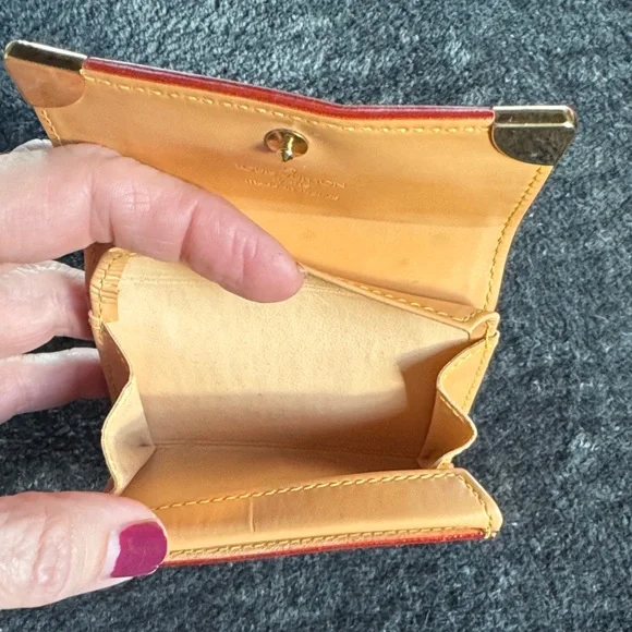 Louis Vuitton White Multicolor Monogram Mini Coin and CC Wallet - Picture 6 of 8